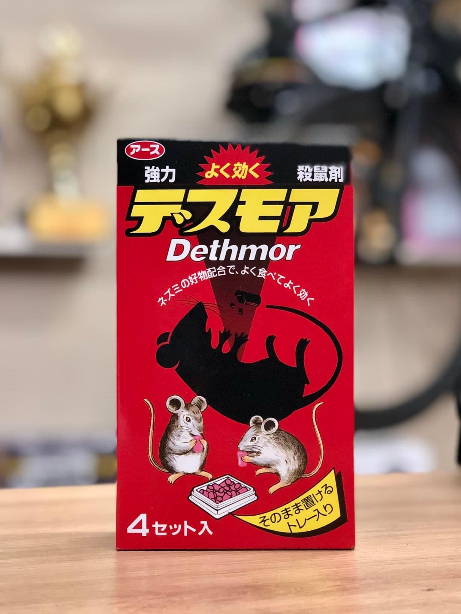 Viên Diệt Chuột Hiệu Quả Dethmor hộp 4 vỉ Nhật Bản